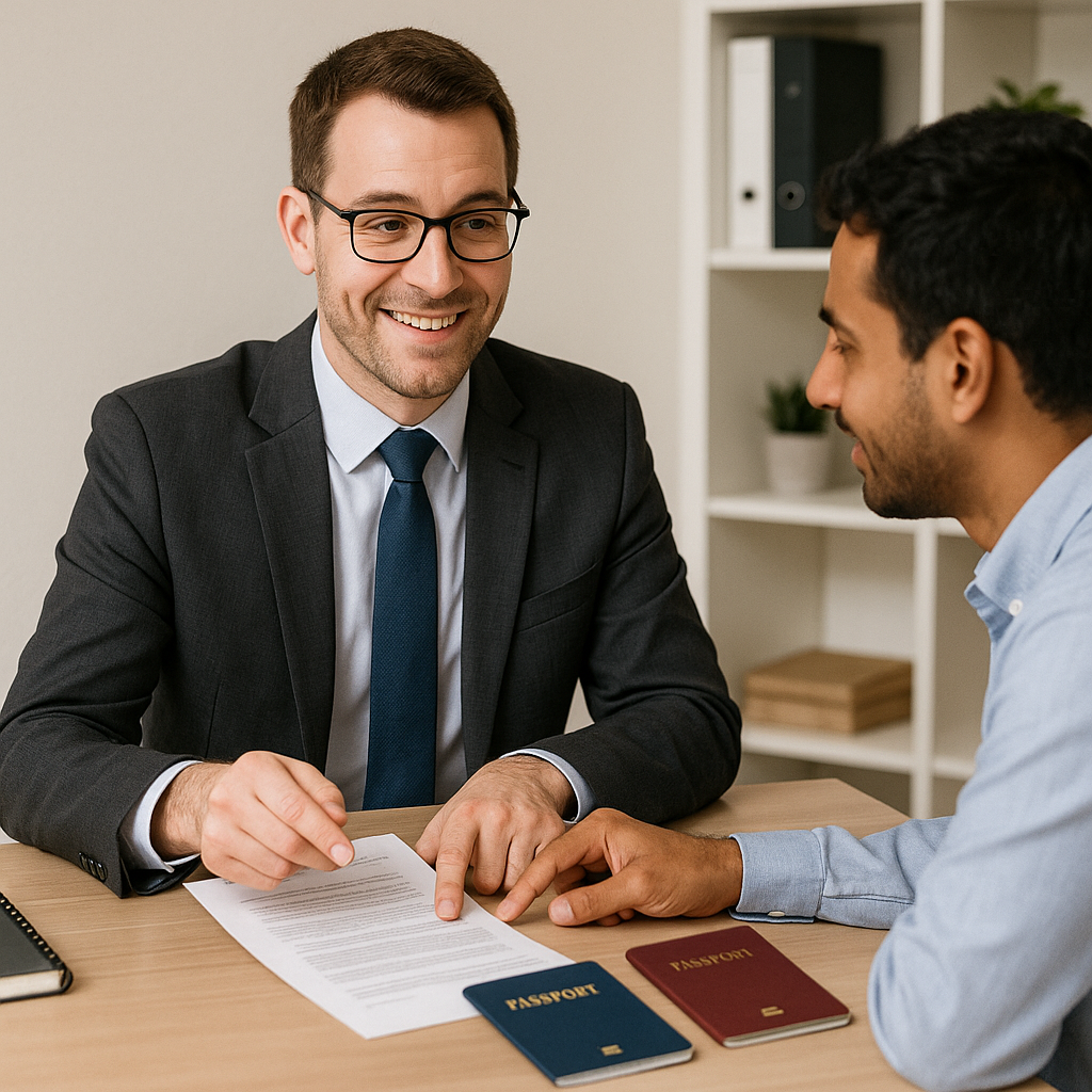 20250728 1128 consultant reviewing documents simple compose 01k17mj6gaeegtt8gfzvrc8j99