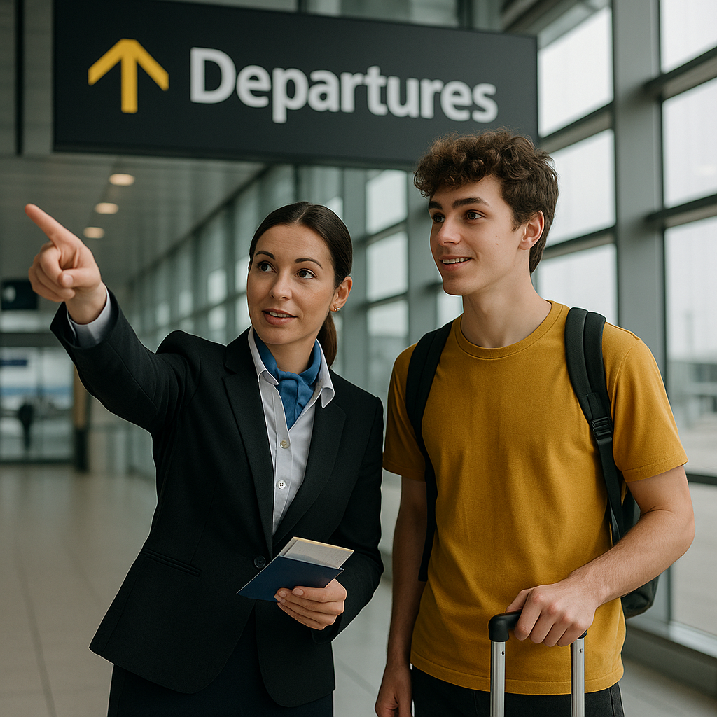 20250728 1131 airport assistance scene simple compose 01k17mqq1eeqavbhh7m91aq32d